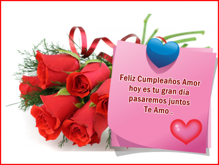 felicidades amor en tu día